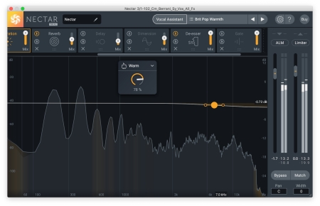 Nectar3PlusのSaturation