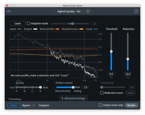 rx spectral denoise