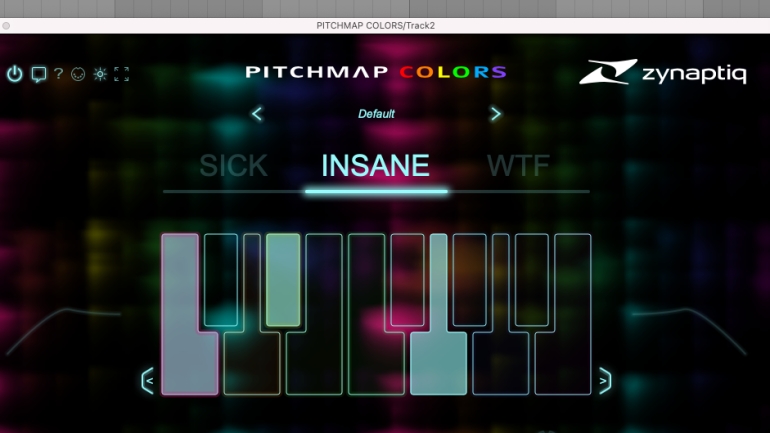 PITCHMAP COLORSの音色選択