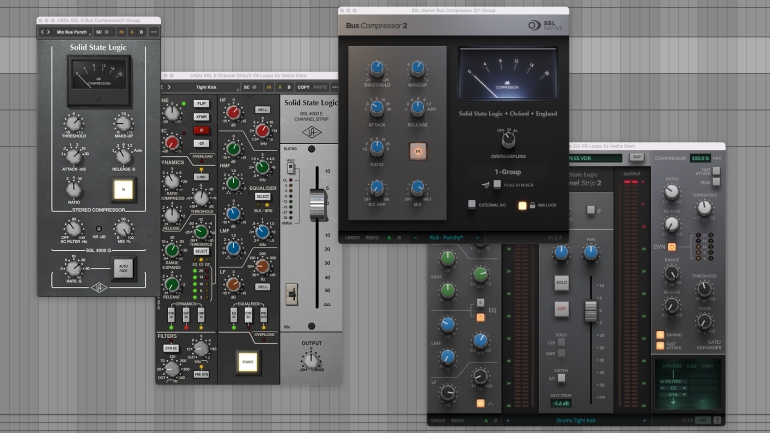 UAD SSLとSolid State Logicプラグイン