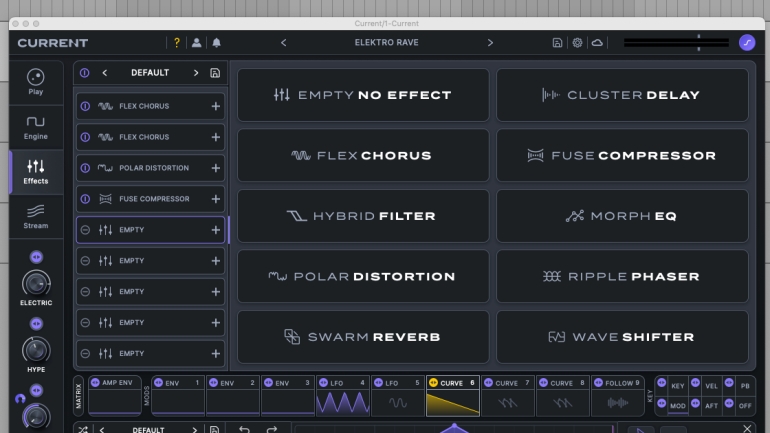 Minimal Audio Current 2.0のエフェクト