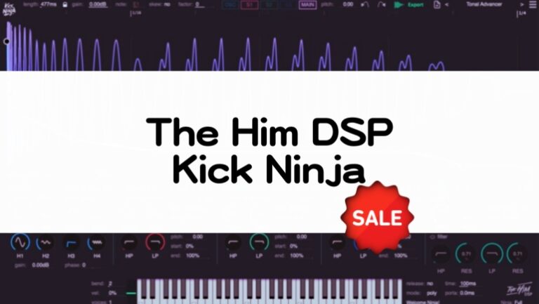 Kick Ninja【2025/7/1までセール】キックドラムシンセ！理想の鳴りを形にする音源！
