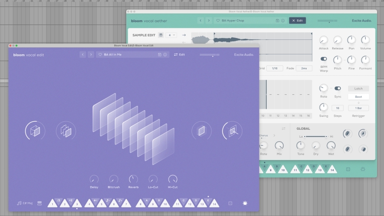 Bloom Vocal EditとBloom Vocal Aetherの比較
