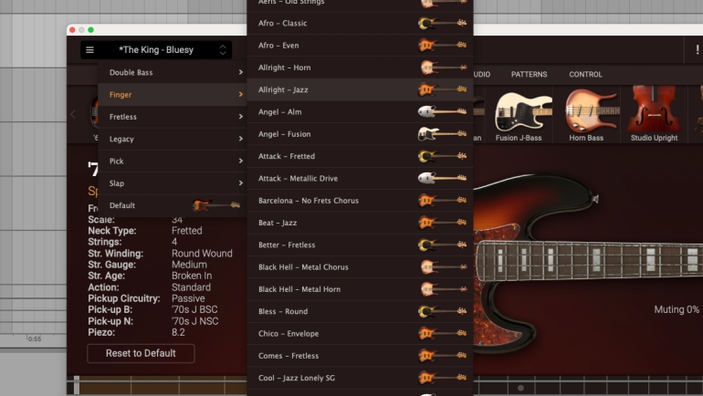 MODO BASS 2 プリセット