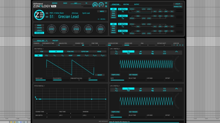 ZENOLOGY Pro EDIT画面