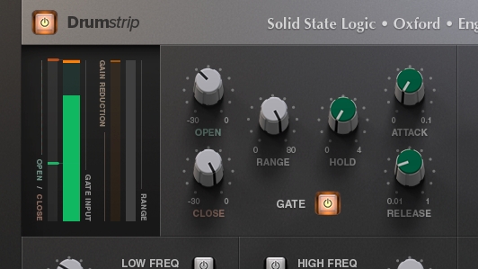 SSL Native DrumstripのGATE