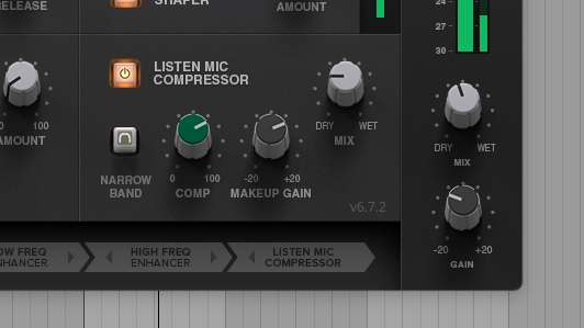SSL Native DrumstripのLISTEN MIC COMPRESSOR