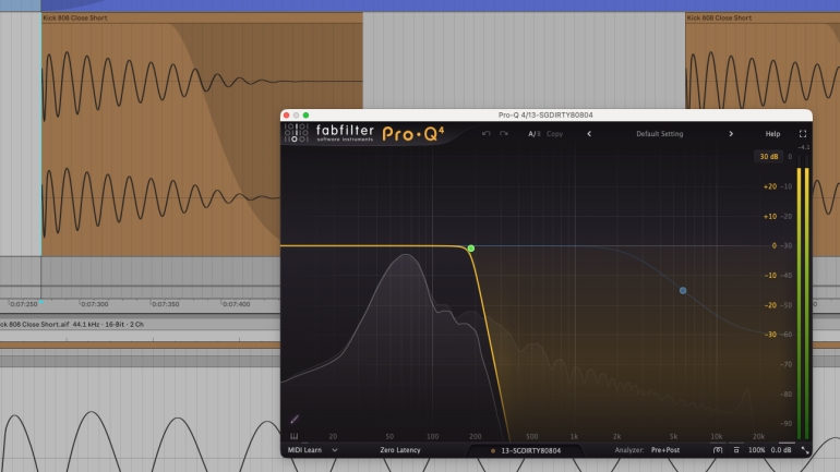 Hip Hopドラムの音作り EQ
