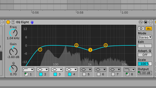 Ableton LiveのEQ Eight