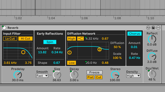 Ableton LiveのReverb