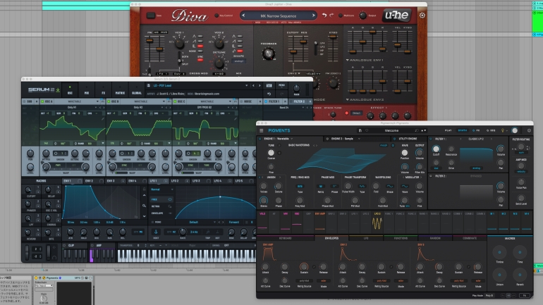 u-he DivaをSerum 2やPigmentsと比較