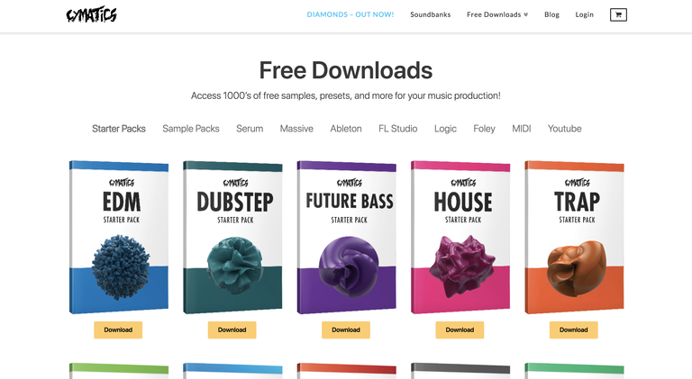 CymaticsのDTM無料サンプル音源
